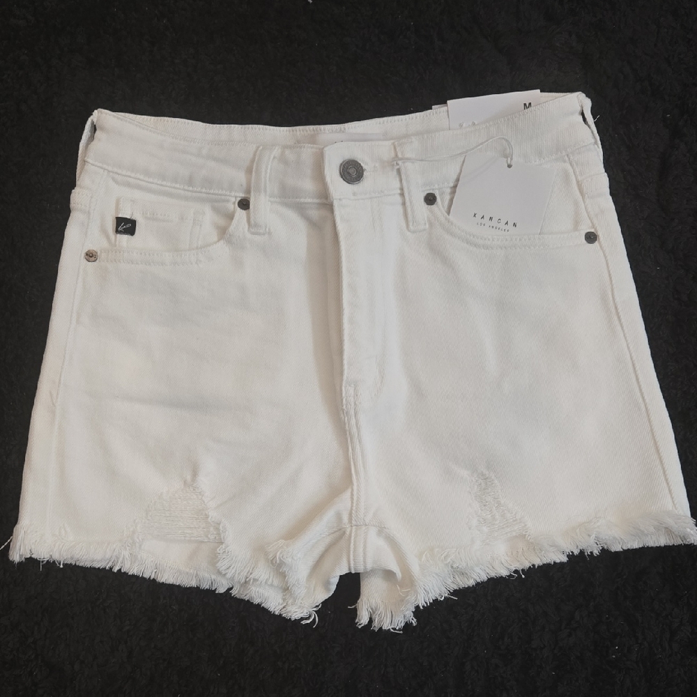 KanCan White Jean Shorts for Women